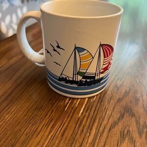 Otagiri Japan vintage Sailing Design Ceramic Mug
